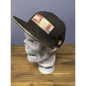 Marvel Studios First Ten Years New Era 9Fifty Snapback Hat Black Gold OSFM